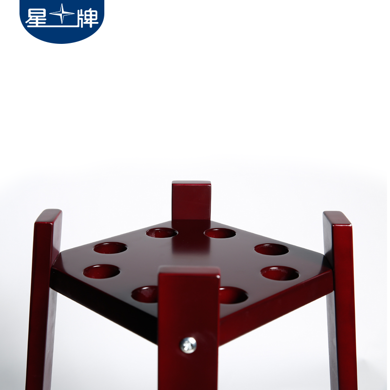 星牌xwq-08台球杆架子 木质台球杆架 球房杆架 方盘球杆架