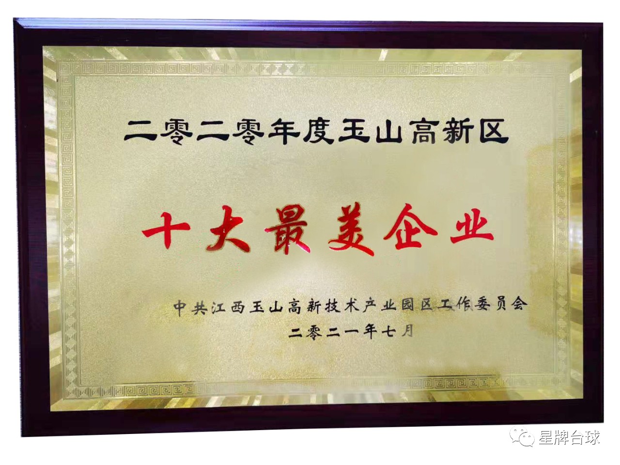 玉山县高新区举行庆祝中国共产党成立100周年表彰大会 星牌获两项殊荣